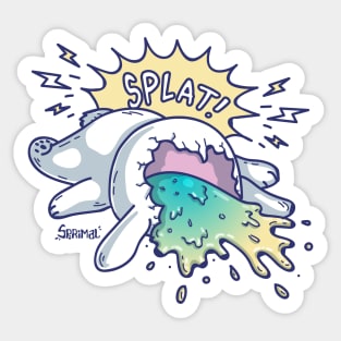 Bunny Splat Sticker